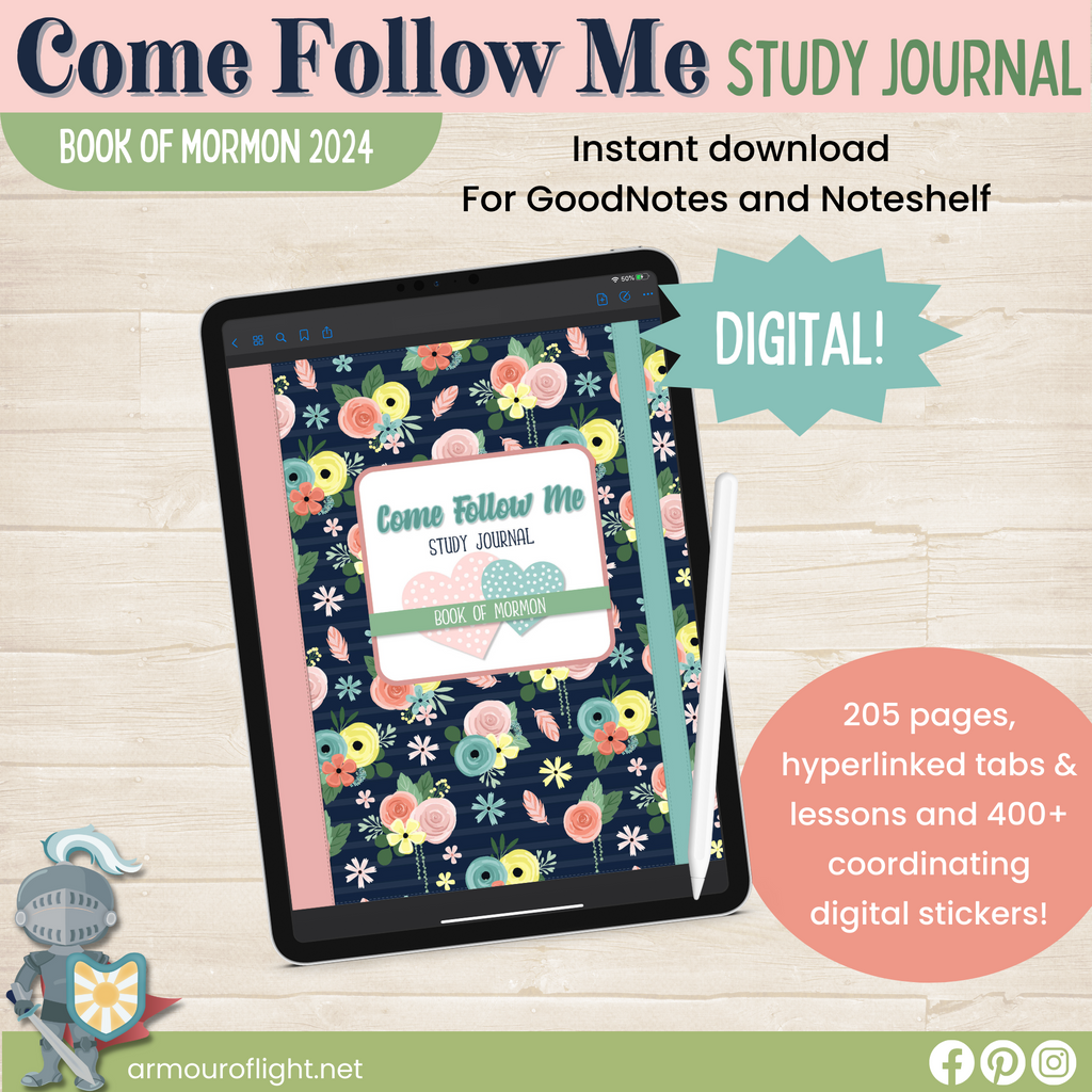 Come Follow Me Book of Mormon 2024 Digital Scripture Journal
