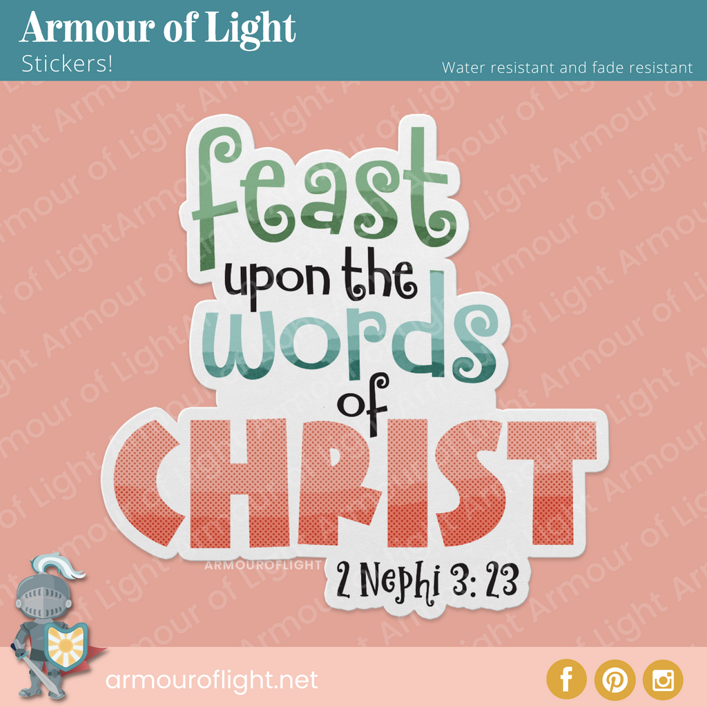 Feast Upon the Words of Christ 2 Nephi 3: 23 Book of Mormon Quote