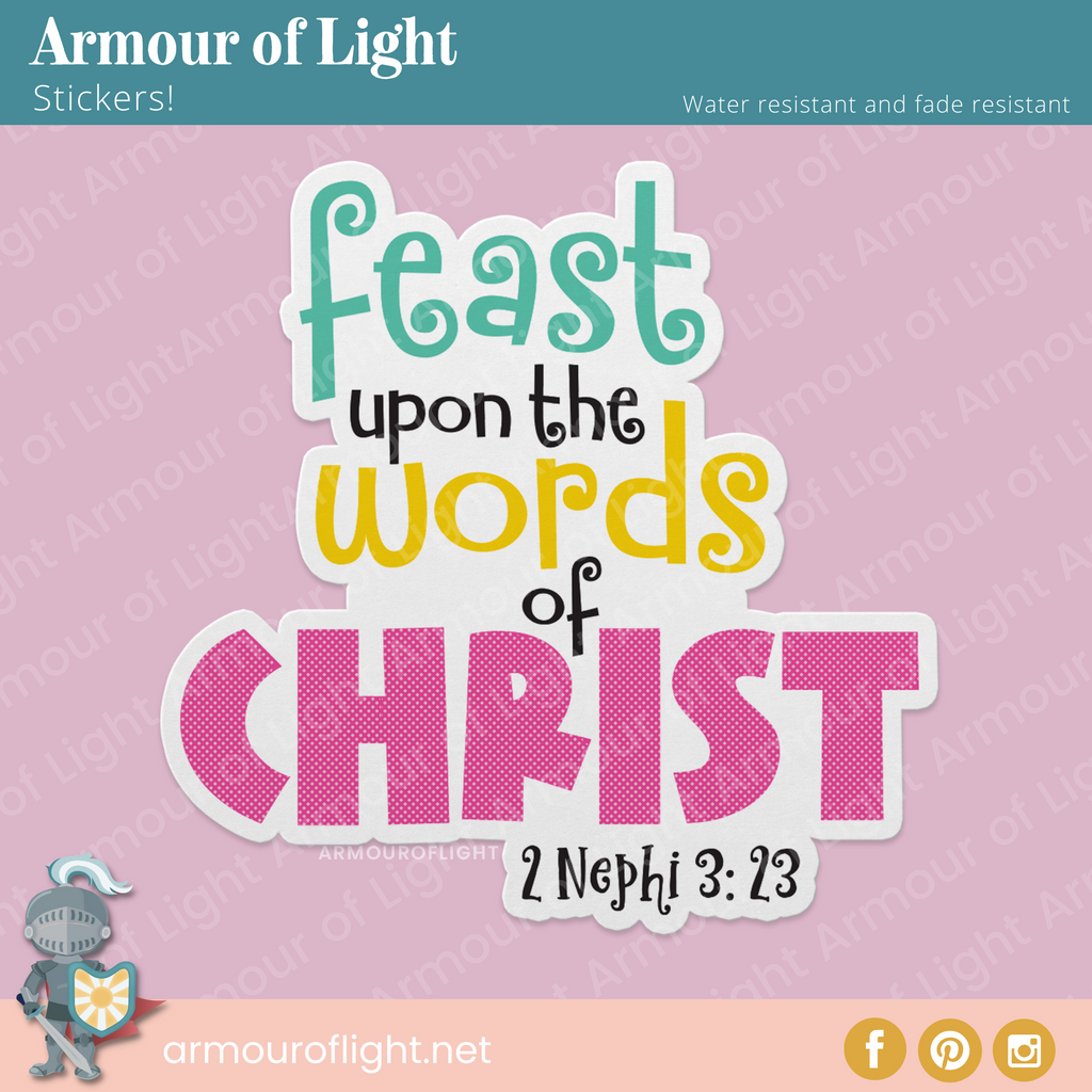 Feast Upon the Words of Christ 2 Nephi 3: 23 Book of Mormon Quote