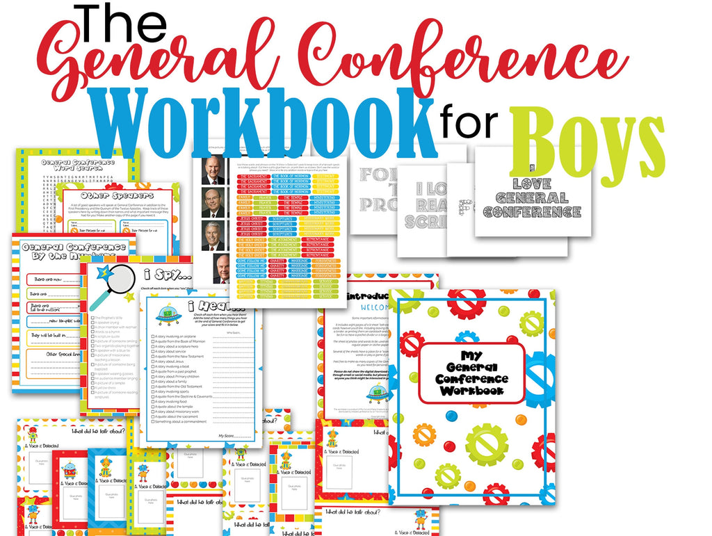 General Conference Workbook - Kids LDS Activities - General Conference Activities - Primary LDS Activity - General Conference