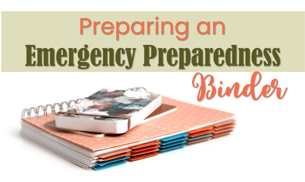 Emergency Preparedness Binder