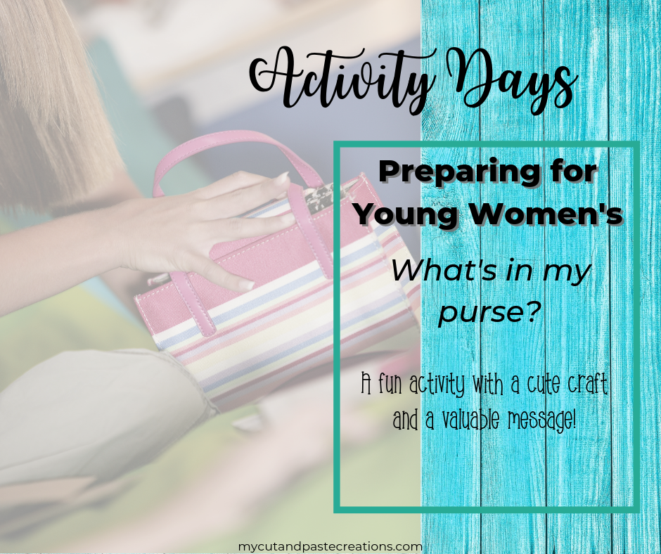 What's in my purse Activity Days activity