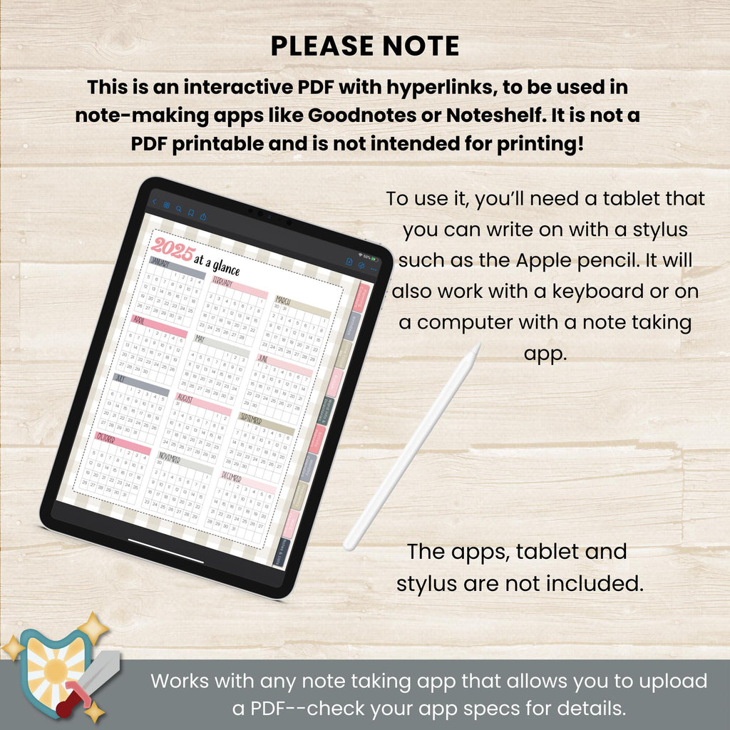 2025 STAKE Young Women&#39;s digital planner for GoodNotes or Noteshelf with 134 pages and digital PNG stickers. Specifically for Stake Young Women&#39;s presidents of The Church of Jesus Christ of Latter Day Saints.