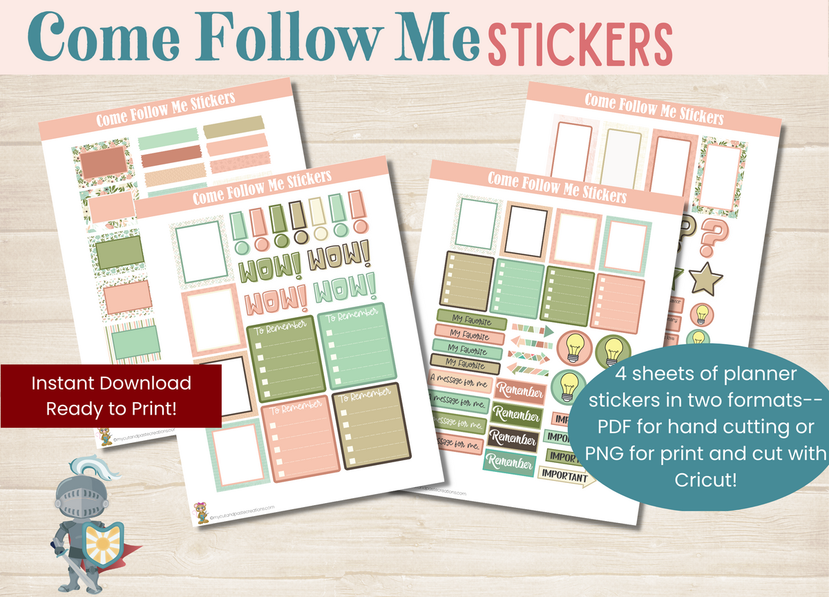 Come Follow Me Stickers – Armour of Light