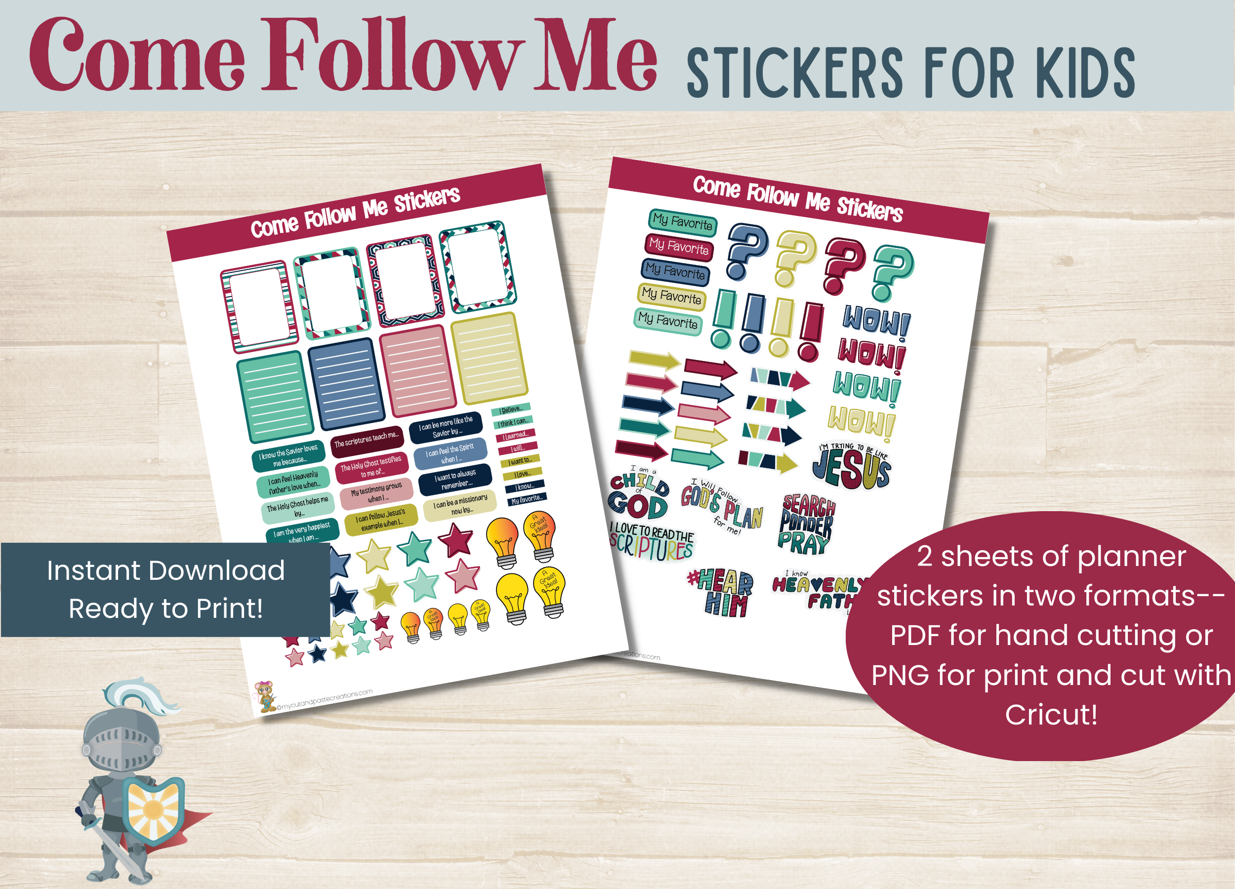 Sticker Follow Please Come Follow Me Stickers for kids – Armour of Light