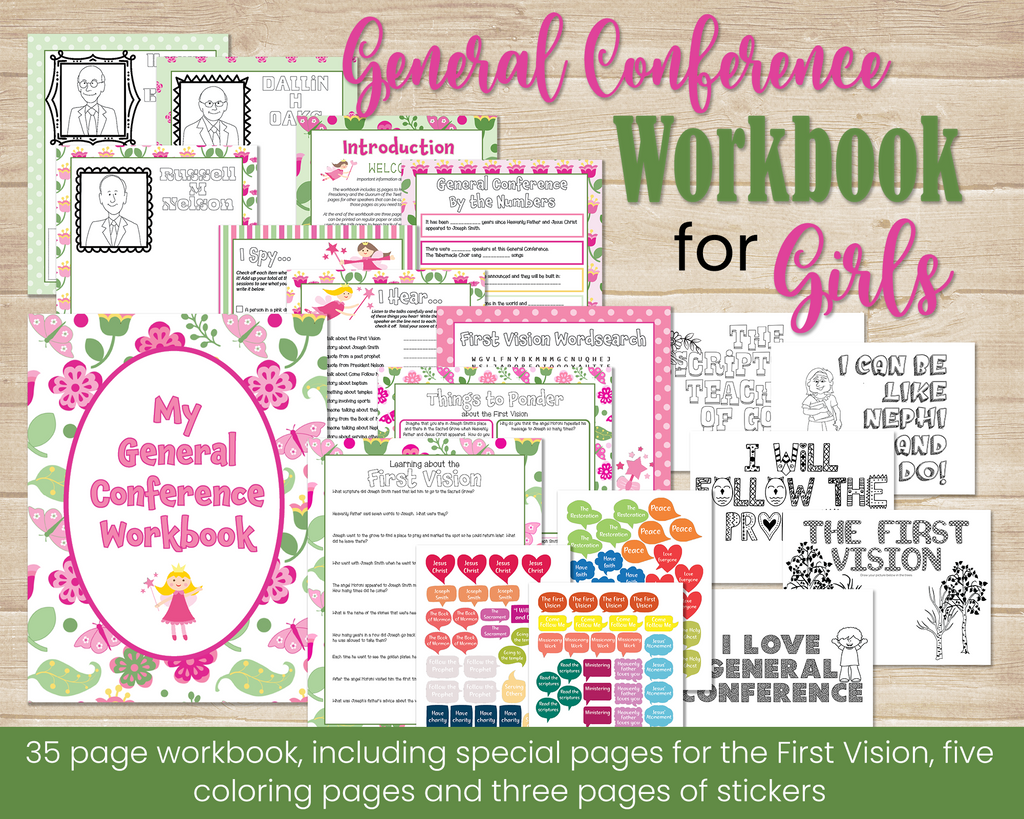 General Conference Workbook for girls
