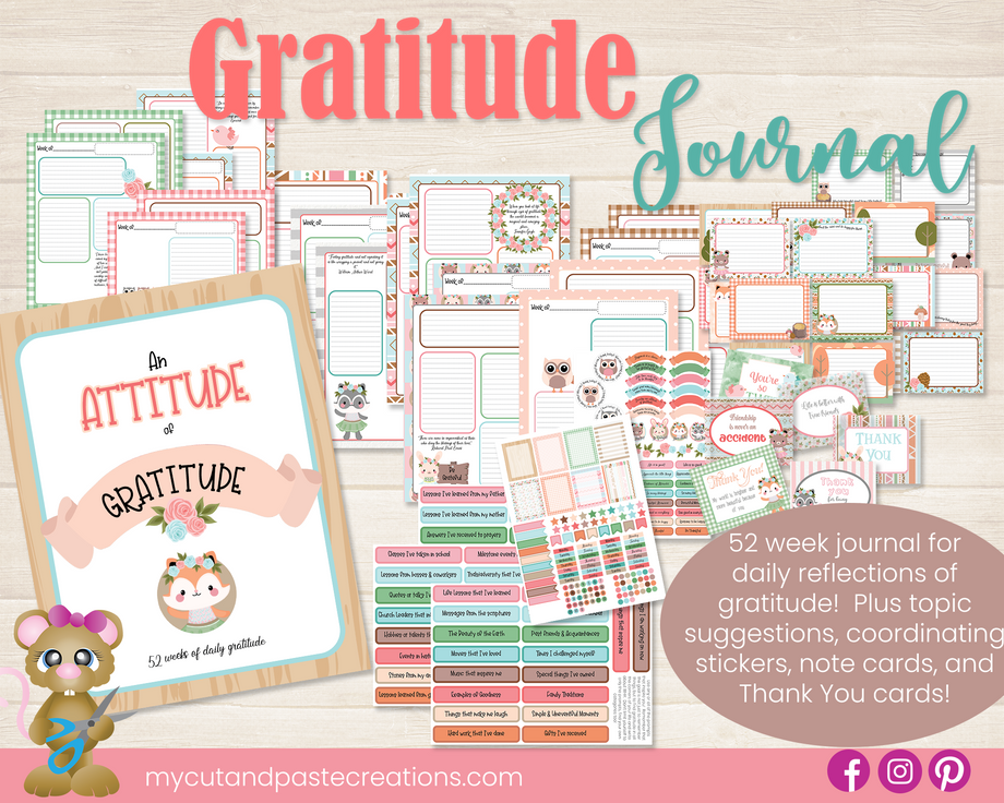 Gratitude Journal Stickers