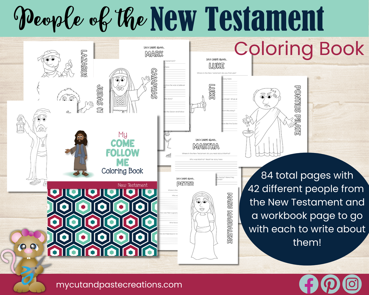 People of the New Testament Coloring Book for Come Follow Me 2023 ...