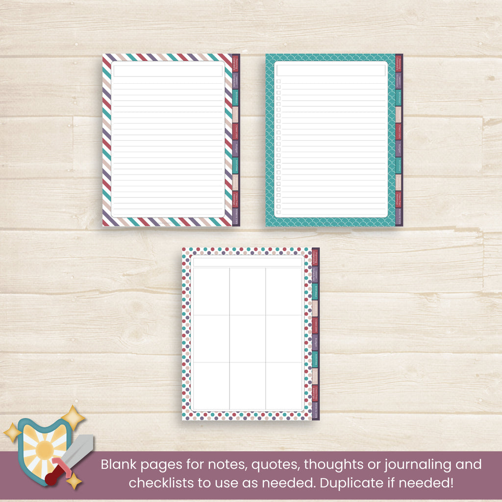 2024 Young Womens Digital planner for GoodNotes or NoteShelf with hyperlinks and tabs and digital stickers