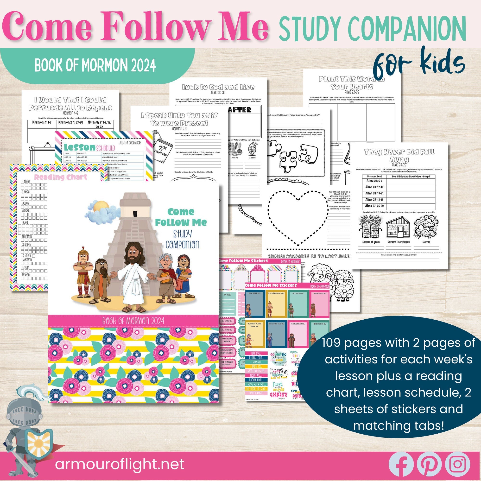 come-follow-me-2024-kid-s-book-of-mormon-workbook-bundle-armour-of-light for Come Follow Me 2021 Primary Free Printables Come Follow Me 2024, Kid's Book of Mormon Workbook BUNDLE – Armour of Light for Come Follow Me 2021 Primary Free Printables