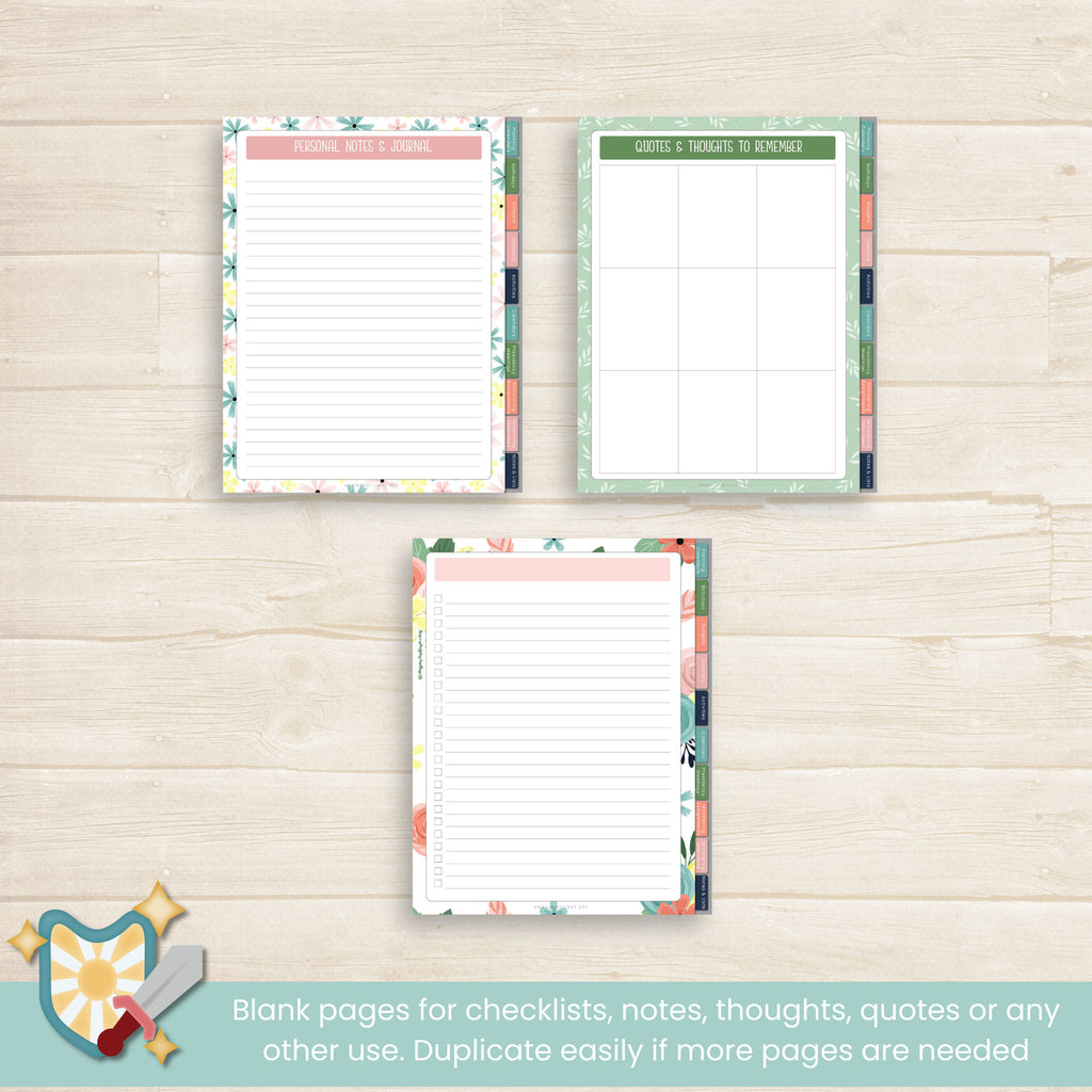 2024 LDS Relief Society Presidency digital planner for goodnotes or noteshelf with hyperlinks and digital planner stickers