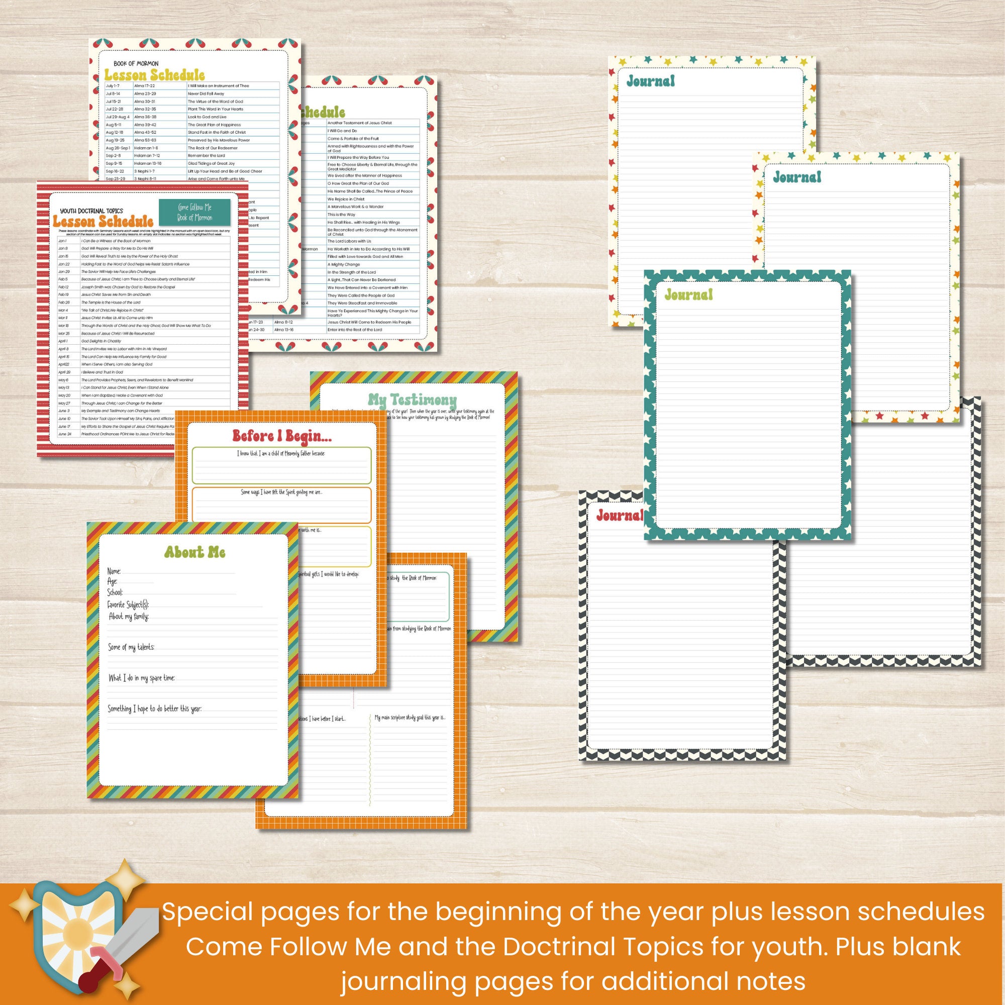 Lessons Journal LDS Youth Scripture Study Journal 2024, Come Follow Me Lessons – Armour ...