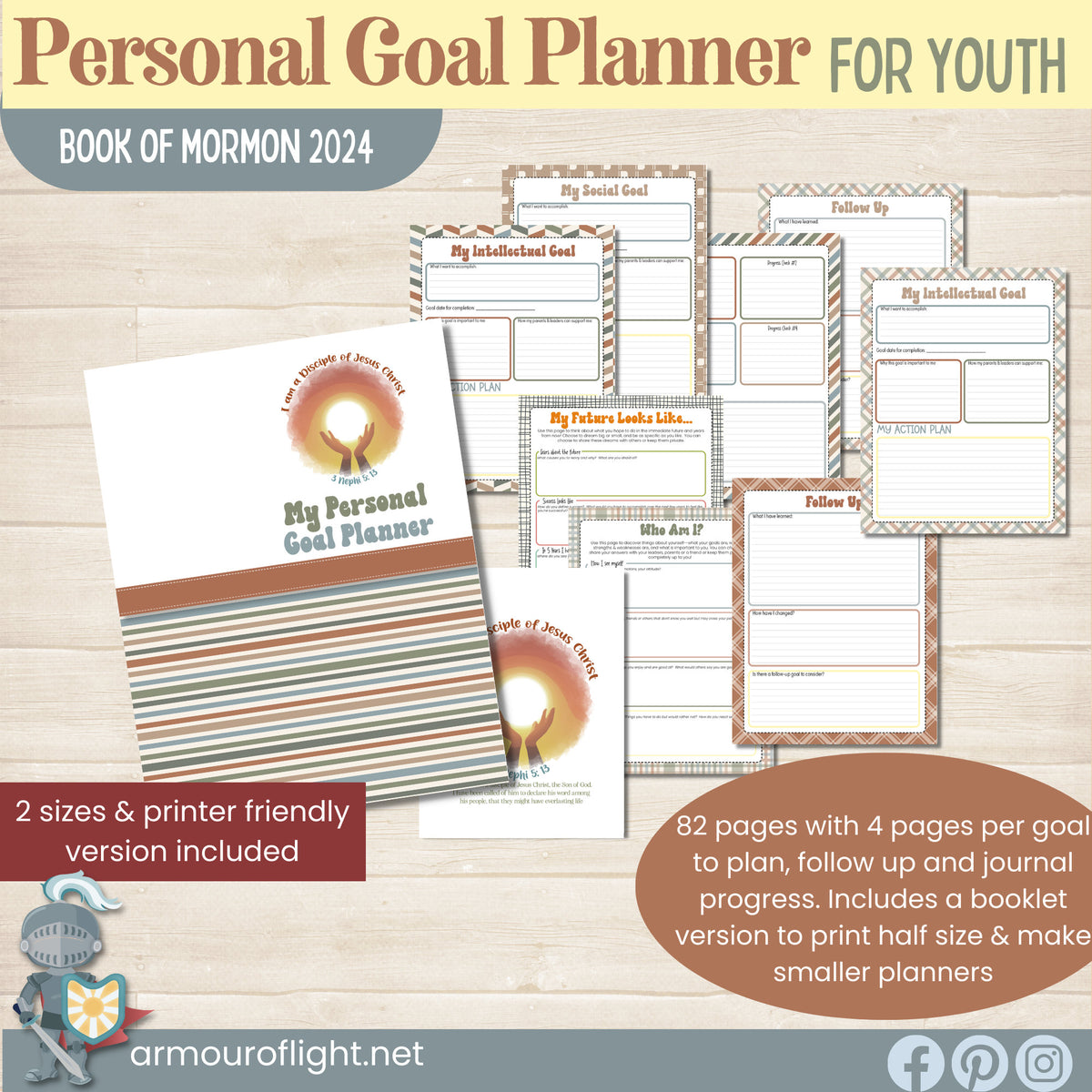 LDS Youth Goal Planner 2024 Children And Youth Program Armour Of Light Lds youth goal planner 2024 children and youth program armour of light